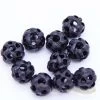 10BN109-WV: Bone Carve Round Black 10mm - 10 Pieces -Handmade Beads Discount Store 10BN109 WV thumbnail