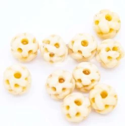 10BN153-WV: Bone Carve RND Antique 10mm 10PC