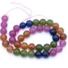 10ST525-RB: Dyed Rainbow Jade Stone Round 10mm -Handmade Beads Discount Store 10ST525 RB thumbnail