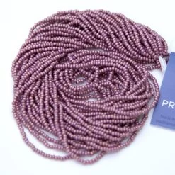 11SB393-RLR: Preciosa Czech Seed Bead Opaque Rose Luster #46095 11/0 - 1 Hank