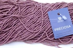 11SB393-RL: Preciosa Czech Seed Bead Opaque Rose Luster #46095 11/0 - 6 Hanks