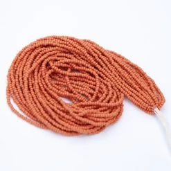 11SB935-PMR: Preciosa Czech Seed Bead Permalux Orange Matte 11/0 - 1 Hank