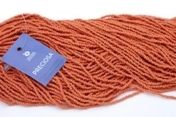 11SB935-PM: Preciosa Czech Seed Bead Permalux Orange Matte 11/0 - 6 Hanks