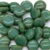 12CA185-52: Preciosa Czech Candy 2 Hole Turquoise With Stone Effect - 25 Pieces Per Package 12mm -Handmade Beads Discount Store 12CA185 52 thumbnail