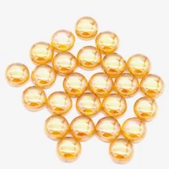 12CA535-A: Preciosa Czech Candy 2 Hole Apricot AB 12mm - 25 Pieces Per Package