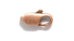 12FI143-ACR: Clasp Lobster Antique Copper Plated Brass 12x5mm 4 Piece Package