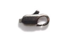 12FI143-GMR: Clasp Lobster Gunmetal/Black Plated Brass 12x5mm 4 Piece Package
