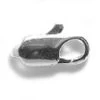 12FI143-SR: Clasp Lobster Silver Plated Brass 12x5mm 4 Piece Package -Handmade Beads Discount Store 12FI143 SR thumbnail