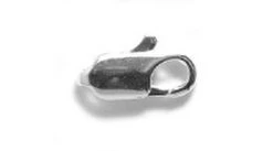 12FI143-SR: Clasp Lobster Silver Plated Brass 12x5mm 4 Piece Package