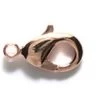 12FI644-RGR:Lobster Claw Clasp Rose Gold Plated Brass 12x7mm - 4 Pieces Per Package -Handmade Beads Discount Store 12FI644 RGR thumbnail