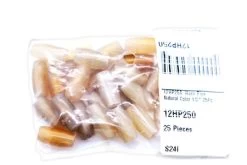 12HP250: Horn Pipe Natural Color 1/2 Inch 25Pc -Handmade Beads Discount Store 12HP250 PKG