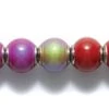 12MB994: Mirage Mood Bead Round Hot Pink 12mm Average - 1 Piece