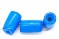 13BN164: India Bone Tube Turq Blue Dyed 7x13mm 40Pc