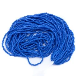 13SB168-CR: Preciosa Czech Seed Bead Charlotte Opaque Teal Blue - Color# 33210 - 1 Hank