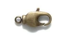 14FI647-ABR: Clasp Swivel Lobster 7x14mm Antique Brass Plated- - 3 Pieces