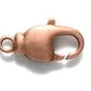 14FI647-ACR: Clasp Swivel Lobster 7x14mm Antique Copper Plated Brass - 3 Pieces Per Package -Handmade Beads Discount Store 14FI647 ACR thumbnail