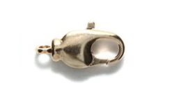 14FI647-GR: Clasp Swivel Lobster 7x14mm Gold Plated Brass - 3 Piece Package
