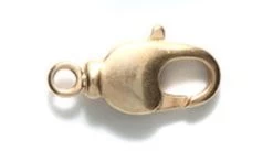17FI647-HGR: Swivel Lobster Clasp 9x17mm Satin Hamilton Gold Plated Brass- - 3 Pieces