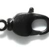 17FI647-MBR: Swivel Lobster Clasp 9x17mm Matte Black Plated Brass - - 3 Pieces -Handmade Beads Discount Store 17FI647 MBR thumbnail