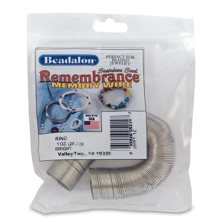 1MW812-F: Remembrance Memory Wire 19-22mm Ring 195 Loops Per 1 Ounce Package 3 1MW812-F: Remembrance Memory Wire 19-22mm Ring 195 Loops Per 1 Ounce Package