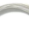 28CW811-SS: Wire 28 Gauge 1/2 Hard Sterling Silver Round 134 Feet/ 1 Ounce - 1 Each -Handmade Beads Discount Store 28CW811 SS StringingMaterials CraftWire
