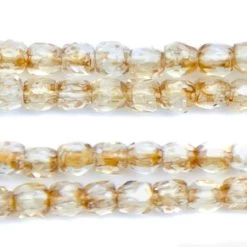 2FC051R: Czech Faceted Round Picasso Champagne True 2mm - - 100 Piece Pack