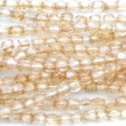 2FC051: Preciosa Czech Faceted Round Picasso Champagne True 2mm 600 Pieces