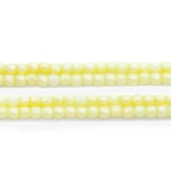 2FC624-PR: Czech Faceted Round Pearl Yellow True 2mm - - 100 Piece Pack