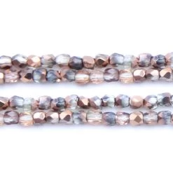 2FC854-HR: Czech Faceted Round 1/2 Golden Copper True 2mm - - 100 Piece Pack