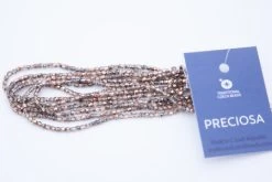 2FC854-H: Preciosa Czech Faceted Round Crystal Half Metallic Golden Copper True 2mm 600 Pieces