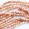 2FC856-CC: Preciosa Czech Faceted Round True Copper Coating True 2mm 600 Pieces *Lacquered For Anti-tarnish But May Tarnish If Coating Is Scratched -Handmade Beads Discount Store 2FC856 CC thumbnail