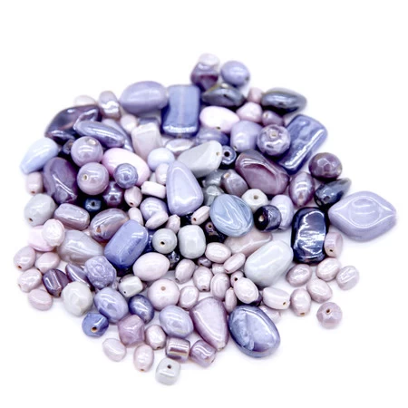 2VE596-L: India All Mixed Up Light Purple/amethyst Family Luster - 1000 Grams 4 2VE596-L: India All Mixed Up Light Purple/amethyst Family Luster - 1000 Grams - Image 2