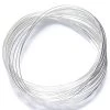 30MW811: Memory Wire Silver Oval Bracelet 23lp 2x2.5in - Package -Handmade Beads Discount Store 30MW811 StringingMaterials StringingMaterials