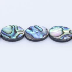34AB558-F: Abalone Oval 10x14mm - 1 15-16" String -Handmade Beads Discount Store 34AB558 F Beads ShellBeads