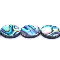 34AB558-F: Abalone Oval 10x14mm - 1 15-16" String