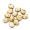 34CA214-52: Preciosa Czech Candy Oval Two Hole Alabaster Stone 10x12mm - 12 Pieces Per Package -Handmade Beads Discount Store 34CA214 52 thumbnail