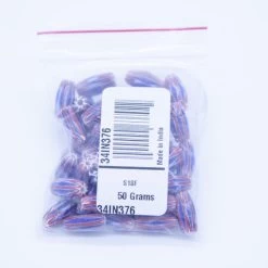 34IN376: Chevron Oval Blue/Red 15mm Avg 50Grams -Handmade Beads Discount Store 34IN376 PKG