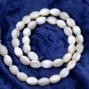 37MP653: Mother Of Pearl Natural Bead Oval 8x11mm 16" String -Handmade Beads Discount Store 37MP653 thumbnail