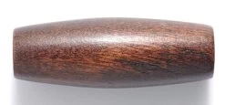 39NW158-25: Wood Oval Dark Brown 18x50mm 25 Piece Per Bag - Package