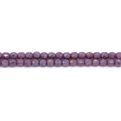 3FC192-01R:Czech Facet Rd Pink W/Coating 3mm - - 100 Piece Pack