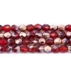 3FC244-G: Preciosa Czech Faceted Round Ruby With Gold 3mm 600 Pieces Per Package -Handmade Beads Discount Store 3FC244 G thumbnail