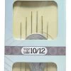 3FI281-102: Needle Sharp Gold Eye #10&12 With Threader - 6 Piece Package 2 3FI281-102: Needle Sharp Gold Eye #10&12 With Threader - 6 Piece Package -Handmade Beads Discount Store 3FI281 102 ToolsandSupplies BeadingNeedles