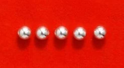 3MR810-SSR: Smooth Round Bead 0.925 Sterling Silver 3mm .9mm Inner Diameter 20 Pieces