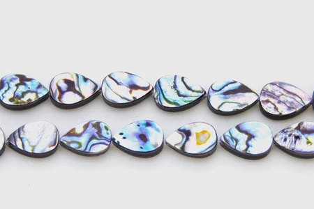43AB558: Abalone Tear Drop 8x12mm Vertical 4 43AB558: Abalone Tear Drop 8x12mm Vertical - Image 2