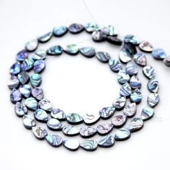 43AB558: Abalone Tear Drop 8x12mm Vertical -Handmade Beads Discount Store 43AB558 thumbnail