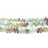 43ST418-GSF2: Green Grosssular Garnet Shaded Drop 5-6x10-11mm Average 126 Carat 10 Inch Strand -Handmade Beads Discount Store 43ST418 GSF2 thumbnail