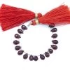 44ST418-F44: Garnet Mozambique "AA" Micro Faceted Tear Drop 5-6x8-9mm - 42-47 Carat 4 Inch Strand -Handmade Beads Discount Store 44ST418 F44 thumbnail
