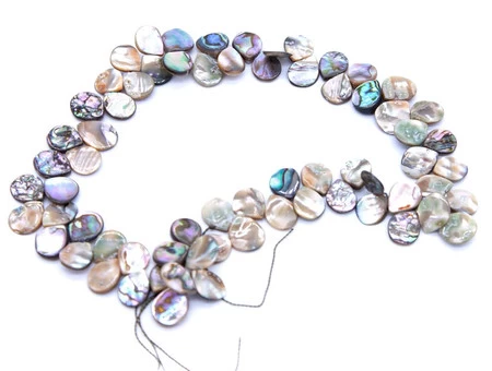 45AB558: Abalone Tear Drop 10x12mm 15-16" String 4 45AB558: Abalone Tear Drop 10x12mm 15-16" String - Image 2