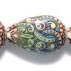 48MB199: Mirage Mood Bead Fancy Flame 15x23mm Average - 1 Piece -Handmade Beads Discount Store 48MB199 Beads BoutiqueBeads
