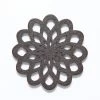 48WC810-58R: Cut Wood Flower 48mm Dark Finish - 3 Pieces 1 48WC810-58R: Cut Wood Flower 48mm Dark Finish - 3 Pieces -Handmade Beads Discount Store 48WC810 58R PendantsandCharms WoodPendants